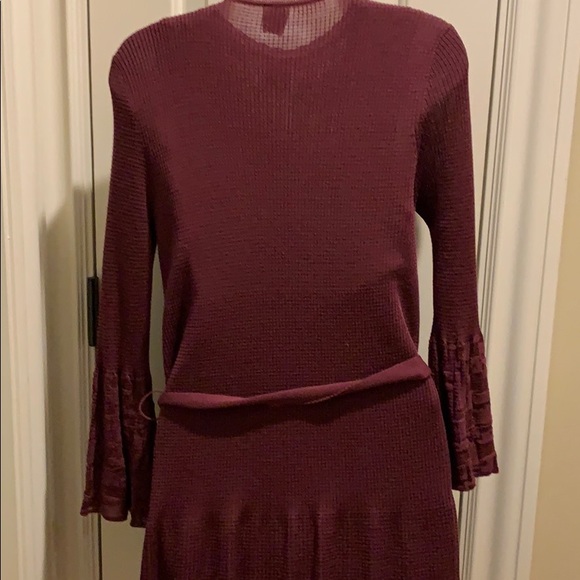 M Missoni Burgundy Knit Cardigan Sweater Set Sz 48 - Picture 2 of 4